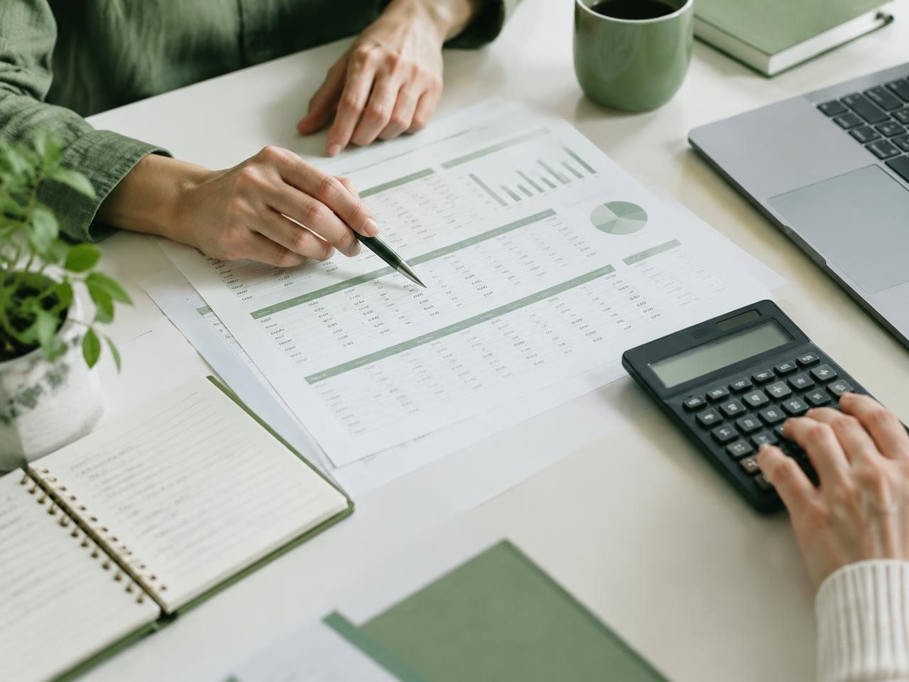 Illustrative business planning workspace